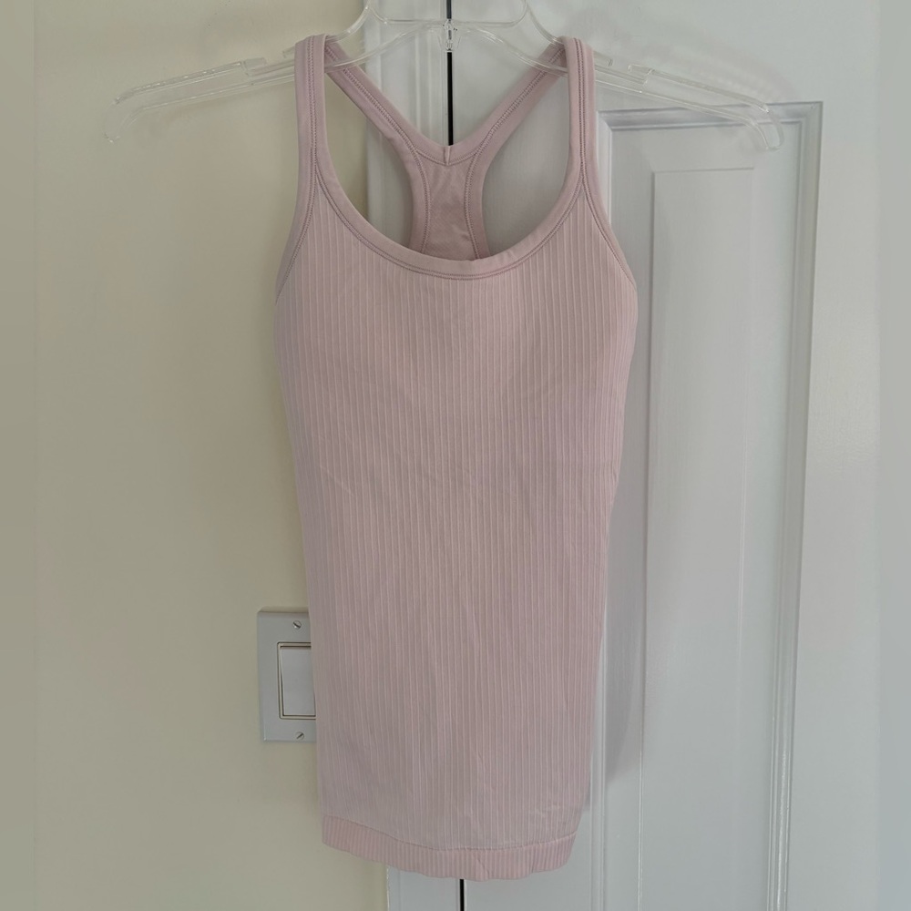 Lululemon Women's pale pink Tank Top with bra